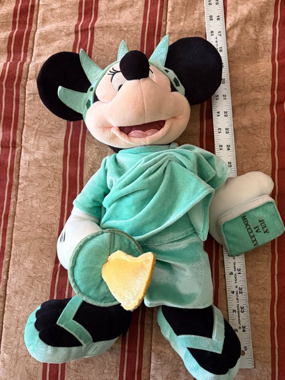 Disney Store Minnie Mouse Statue of Liberty Plush 19" - Picture 2 of 13